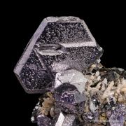 Galena (twinned) with Sphalerite and Quartz