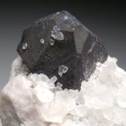 Bornite on Calcite