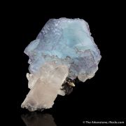 Fluorite on Quartz