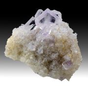 Fluorite with Quartz, Calcite