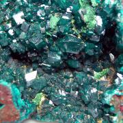 Dioptase with Malachite