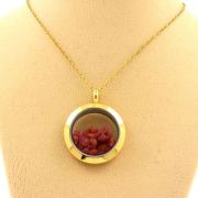 Raw Spinel necklace.