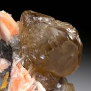 Cerussite on Barite