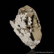 Pyrite with Calcite