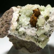 Copper on Prehnite