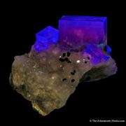 Fluorite on Quartz