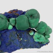 Malachite on Azurite