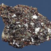 Sphalerite with Quartz, Chalcopyrite and Gypsum