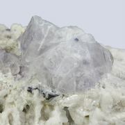 Hematite /(pseudomorph after Siderite) /on Microcline with Fluorite