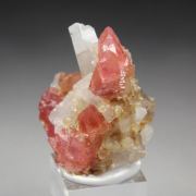 RHODOCHROSITE, QUARTZ