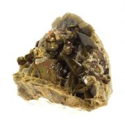 Siderite + Chalcopyrite.