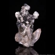 Cerussite on Smithsonite