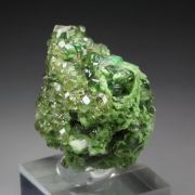 gem GARNET var. GROSSULAR with GREEN CHROMIAN PHANTOMS, DIOPSIDE