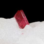 Spinel (Ruby Spinel) twin on matrix