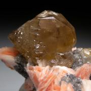 Cerussite on Barite