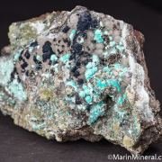 Smithsonite, Hemimorphite, Aurichalcite