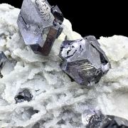 Galena, quartz, sphalerite