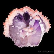 Quartz var. Amethyst with Calcite