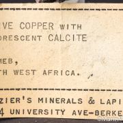 Copper with Calcite, Cerussite