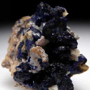 Azurite with Quartz, Cerussite, and Chrysocolla