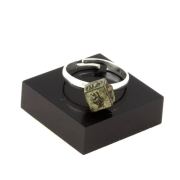 Silver Plated raw Pyrite Ring. 14.20 ct.