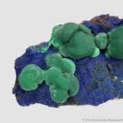 Malachite on Azurite