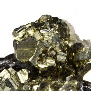 Pyrite on Sphalerite