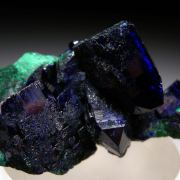 Azurite with Malachite