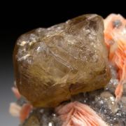 Cerussite on Barite