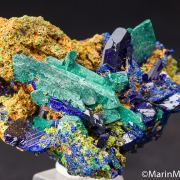 Azurite, Malachte after Azurite