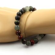 Dragon's Blood Jasper Bracelet 8 mm Beads.