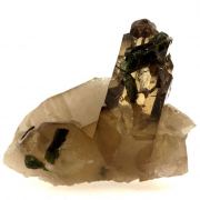 Smoked Quartz + Tourmaline.