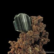 Vivianite on Siderite