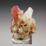 RHODOCHROSITE, QUARTZ