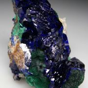 Azurite with Malachite