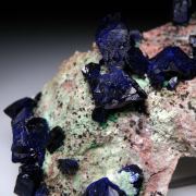 Azurite with Malachite