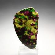 GARNET var. PYROPE, DIOPSIDE var. CHROMIUM-BEARING DIOPSIDE