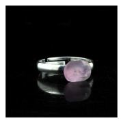 Silver Plated Kunzite Ring. 8.30 ct.