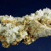 Pyrite with Quartz and Siderite