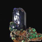 Azurite with Malachite