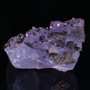 SPHALERITE on FLUORITE - Denton Mine, USA