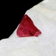 Spinel (Ruby Spinel) twin on matrix