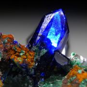 Azurite with Malachite