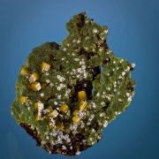 Mimetite With Wulfenite and Calcite