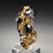 CASSITERITE twinned, SIDERITE