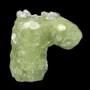 Prehnite “BOOT”-shaped cast after Anhydrite with Calcite