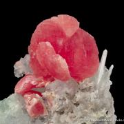 Rhodochrosite with Fluorite and Quartz