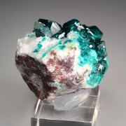 gemmy DIOPTASE, CALCITE