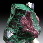 Cuprite on Malachite