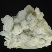 Quartz, Prehnite, Stilbite